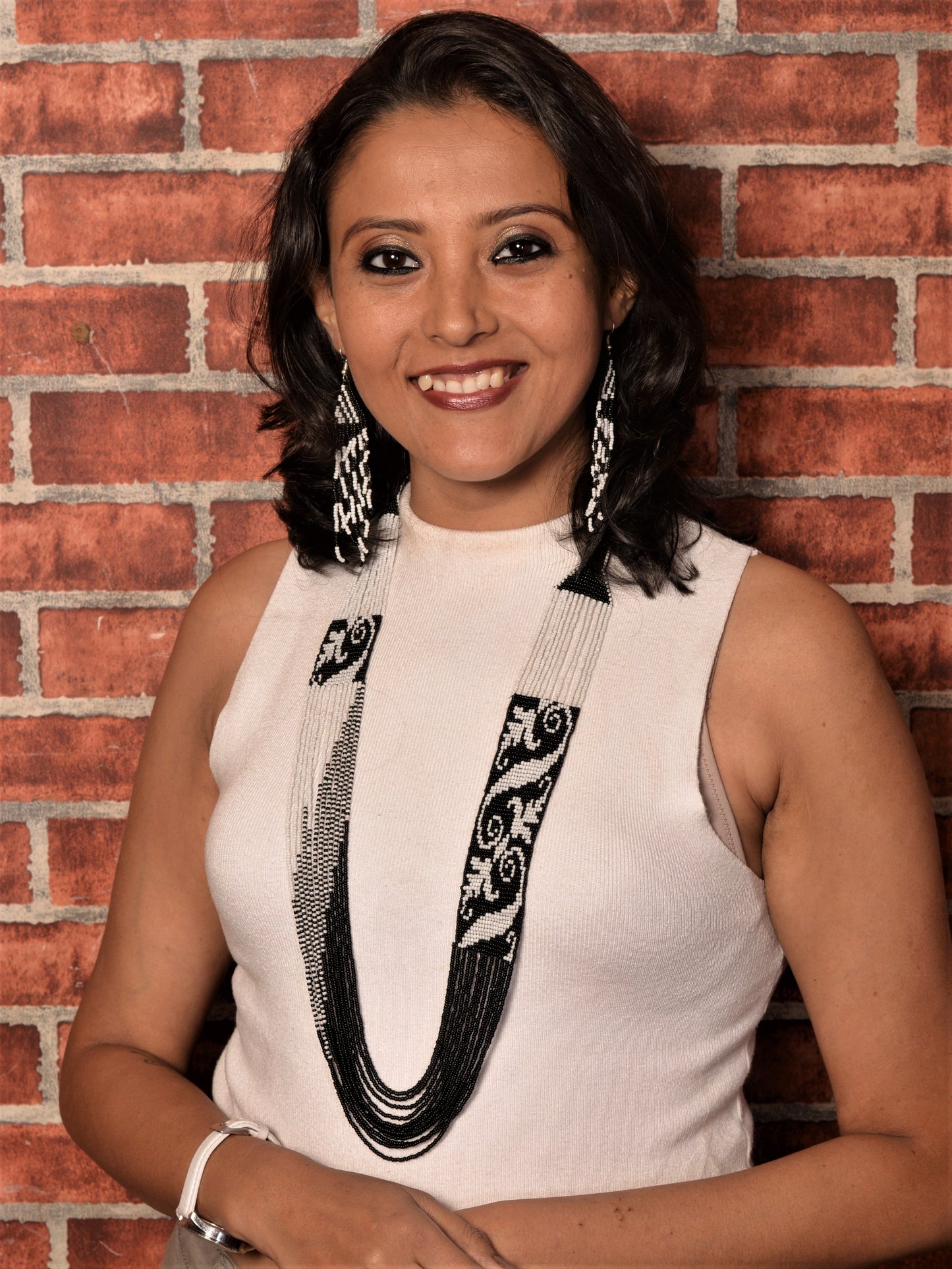 Hasida Beads Necklace & Earrings Set