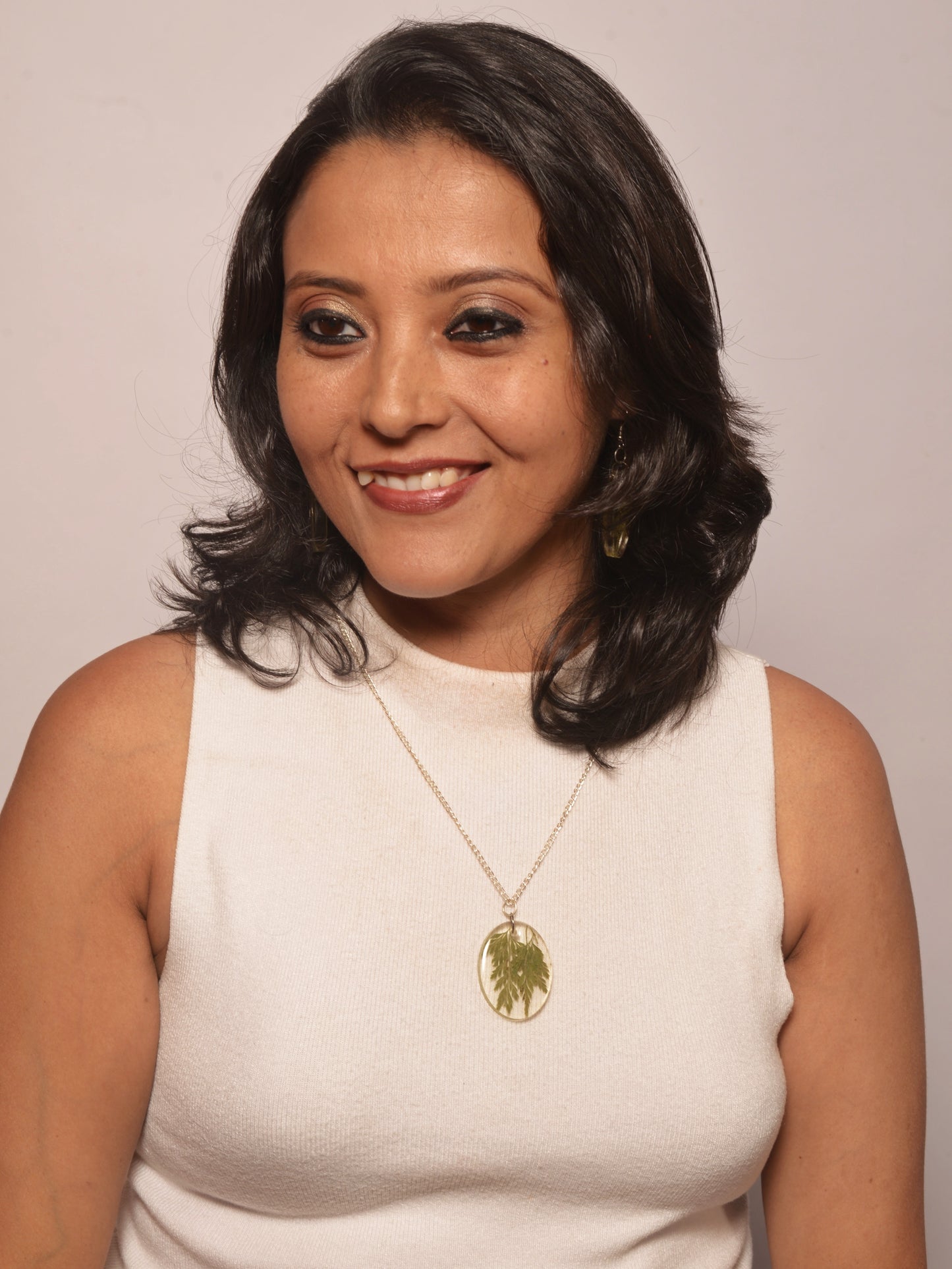 Sharon Resin Pendant & Earrings set