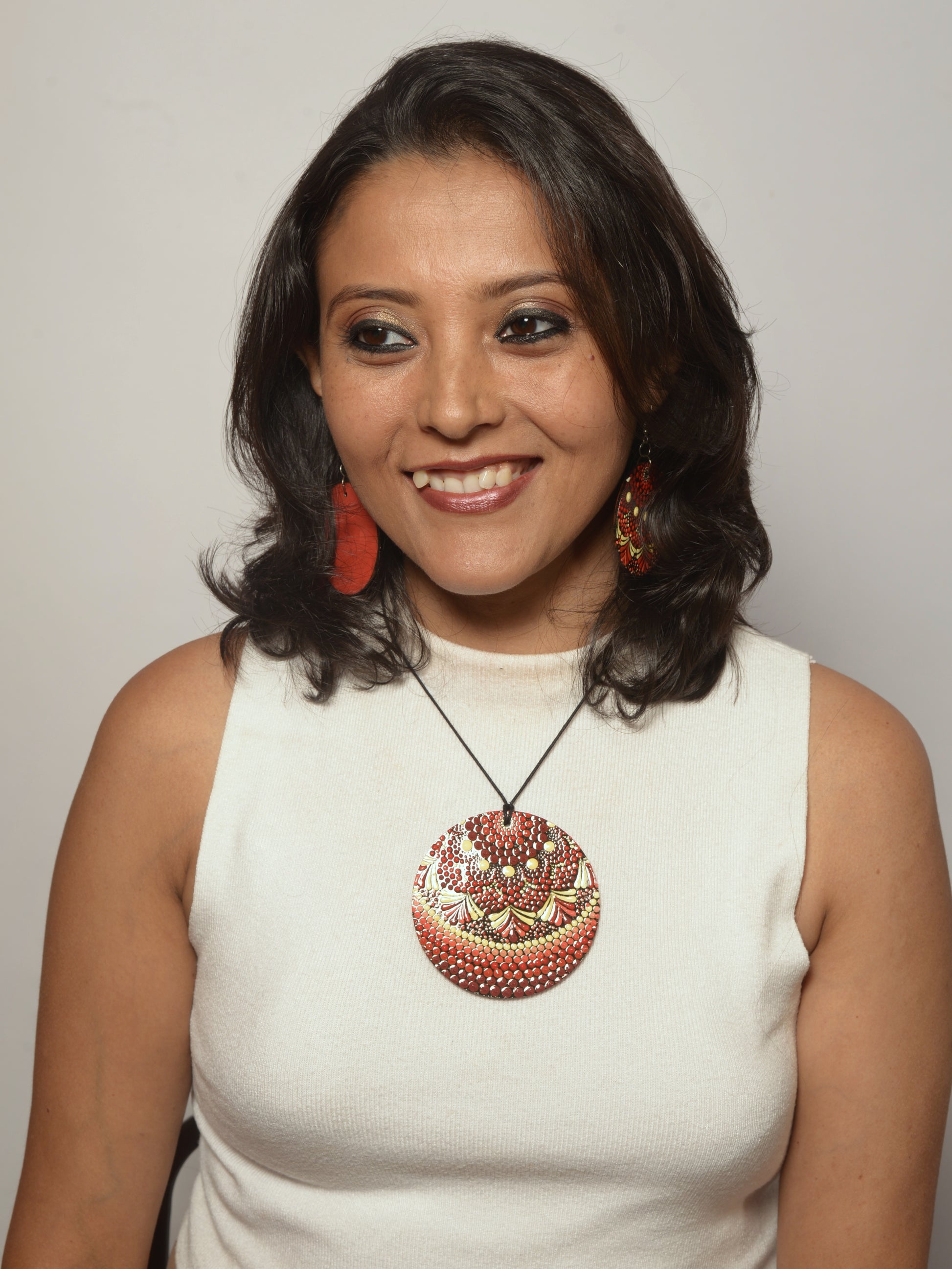 Surya Mandala Pendant & Earrings set