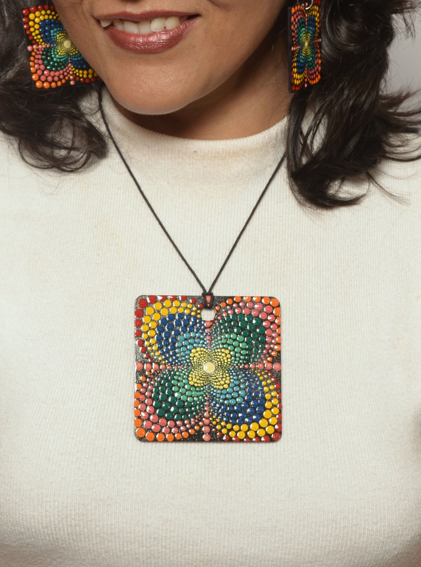 Sarika Mandala Pendant & Earrings set