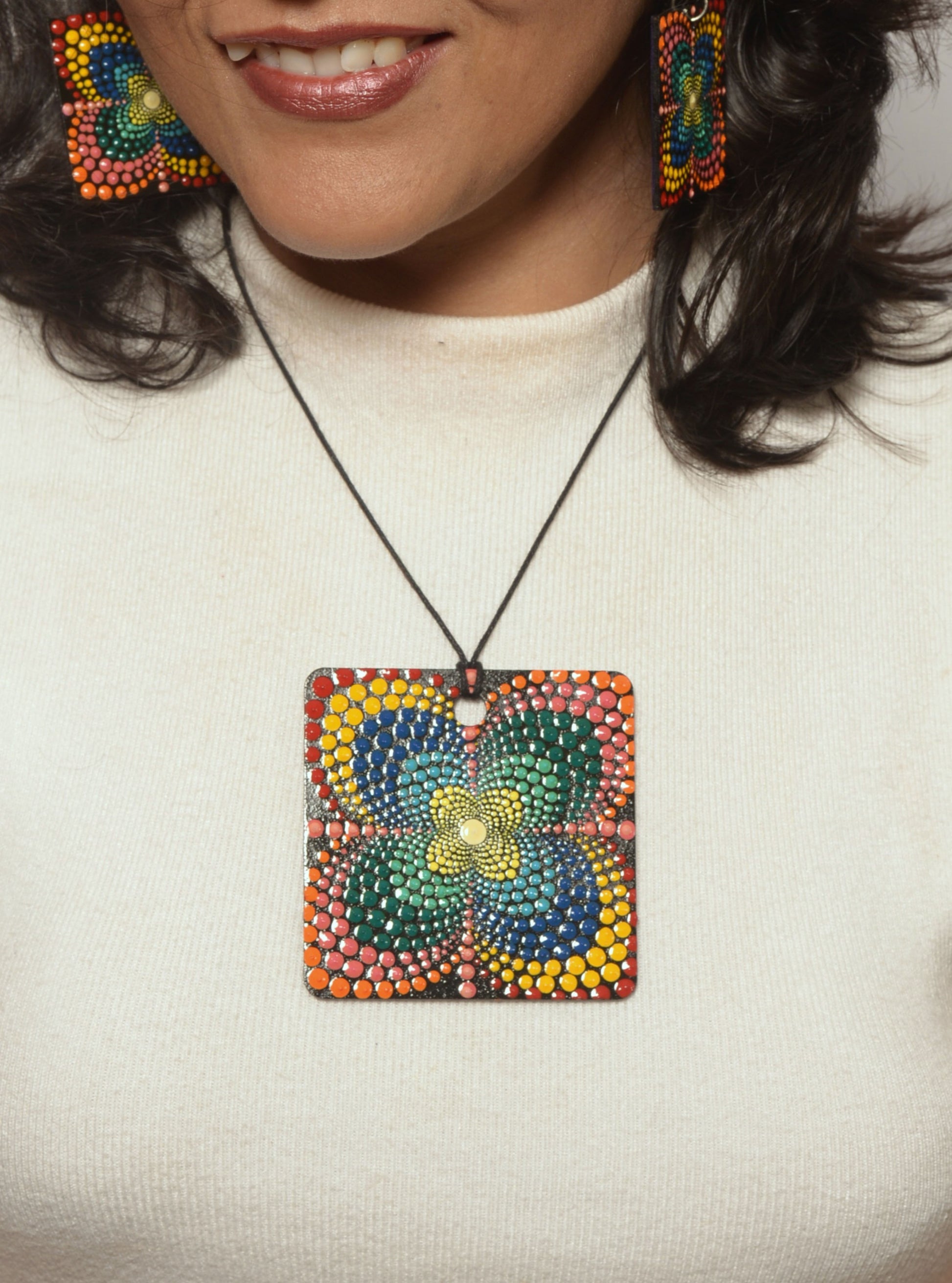 Sarika Mandala Pendant & Earrings set