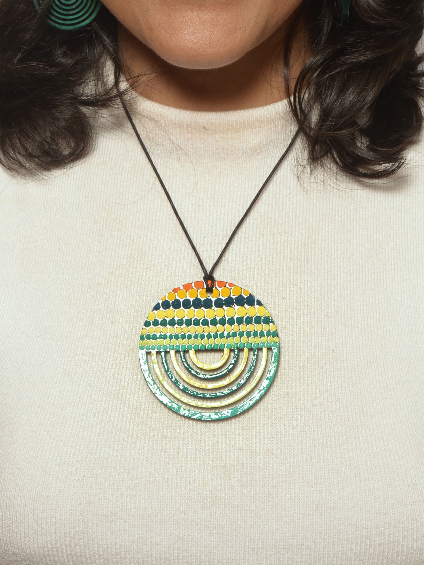 Aarya Mandala Pendant & Earrings set