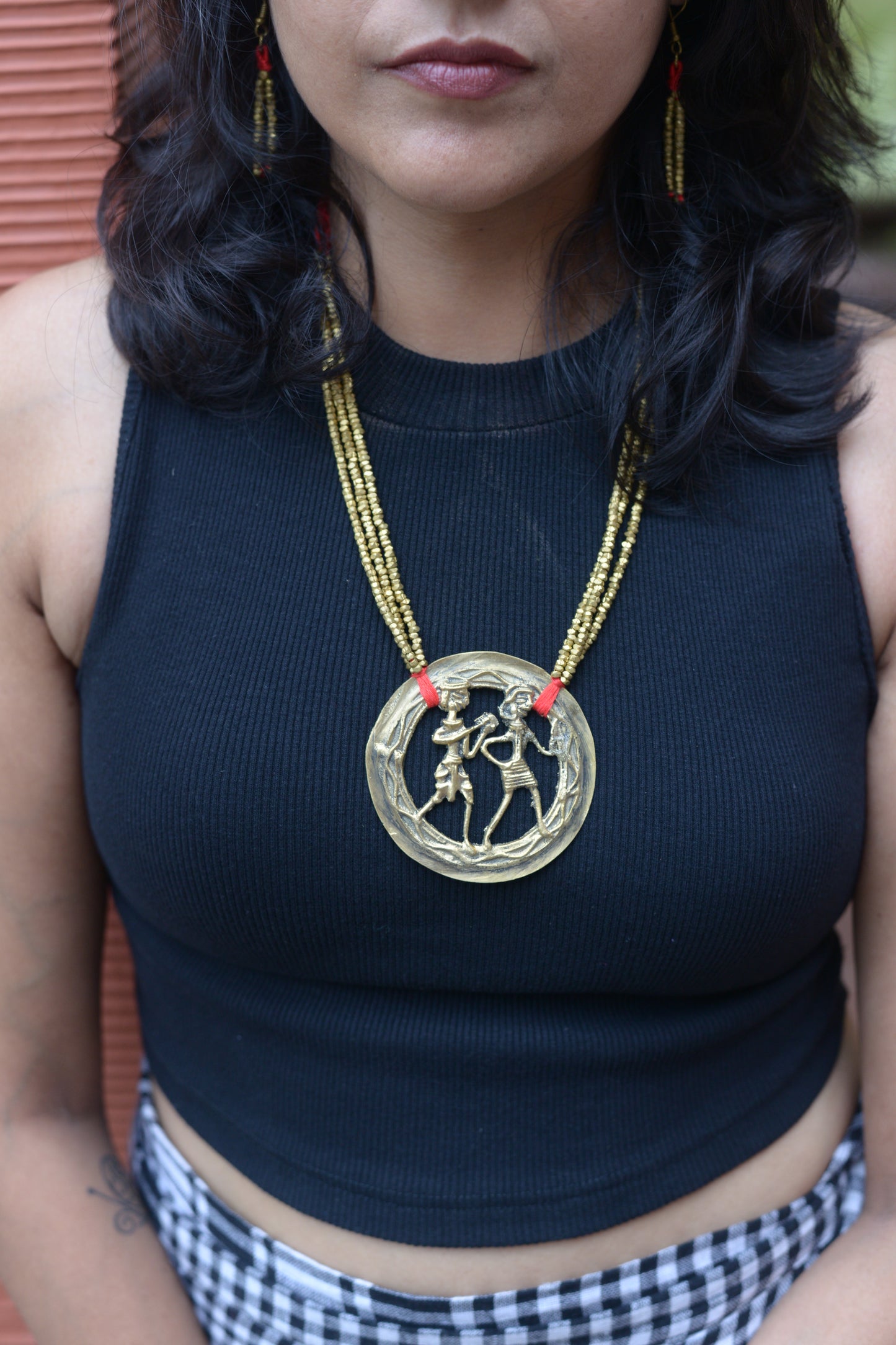 Lopa Dokra Jewellery Necklace & Earrings Set