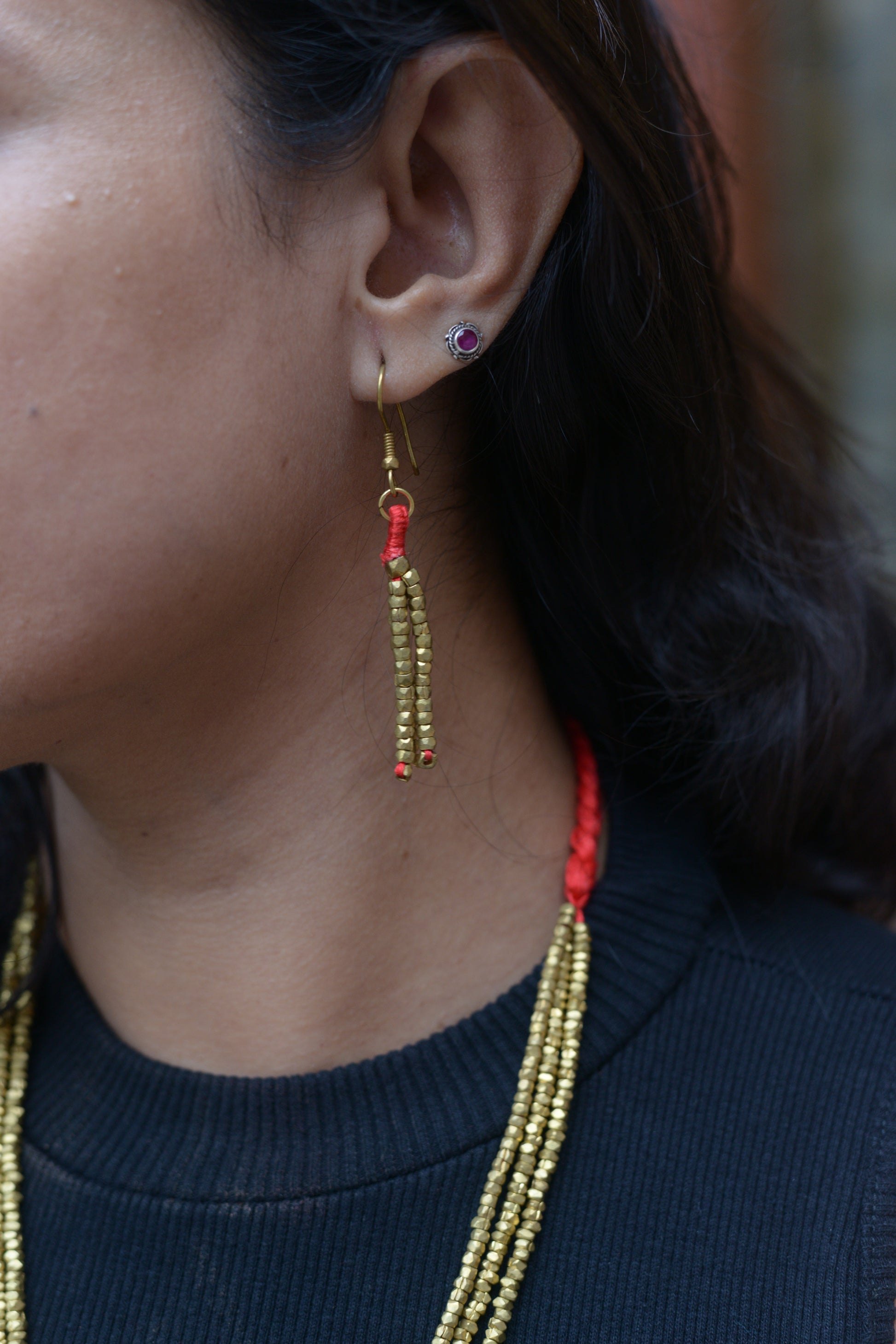 Lopa Dokra Jewellery Necklace & Earrings Set