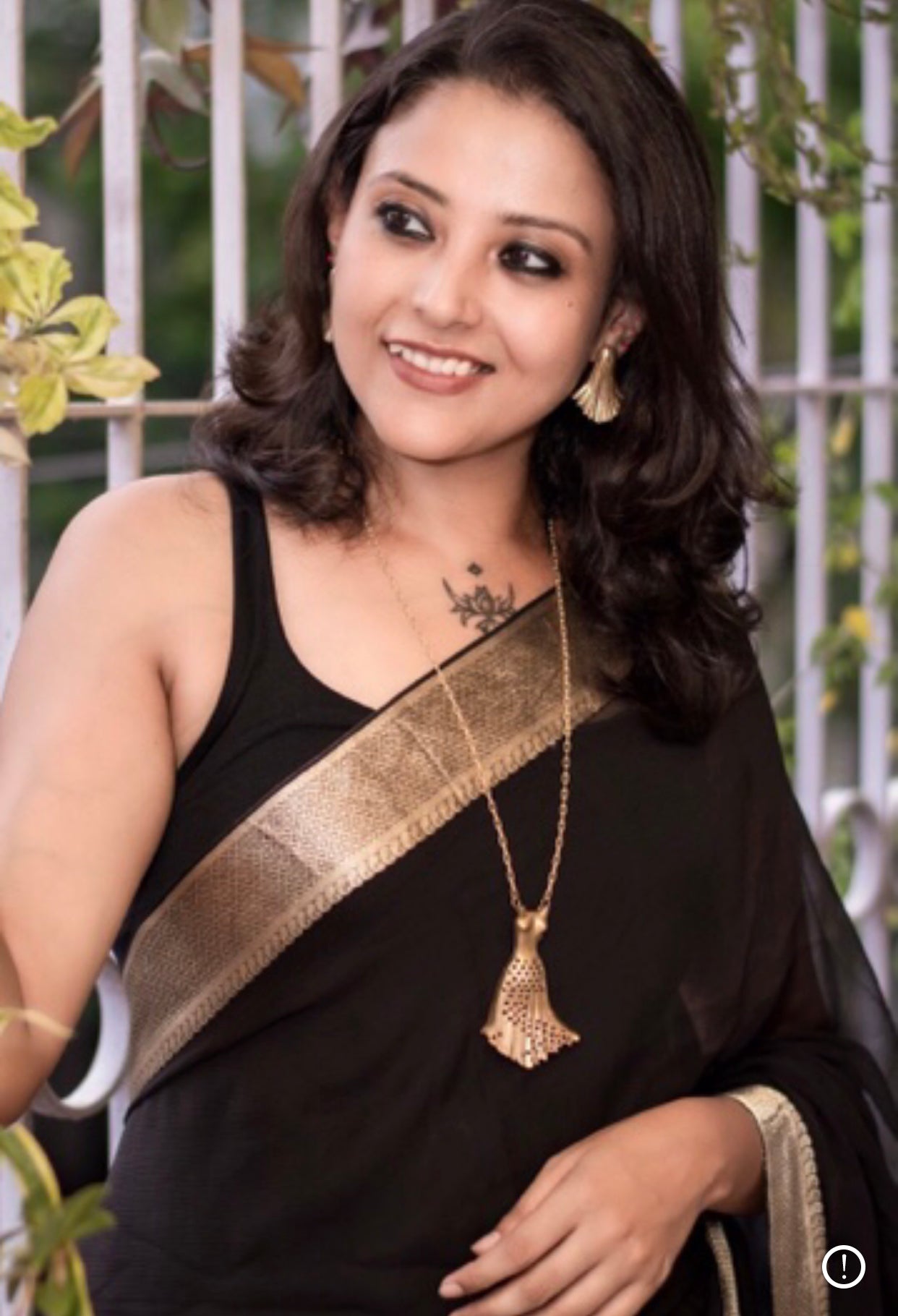 Bhumika Brass Necklace & Earrings set