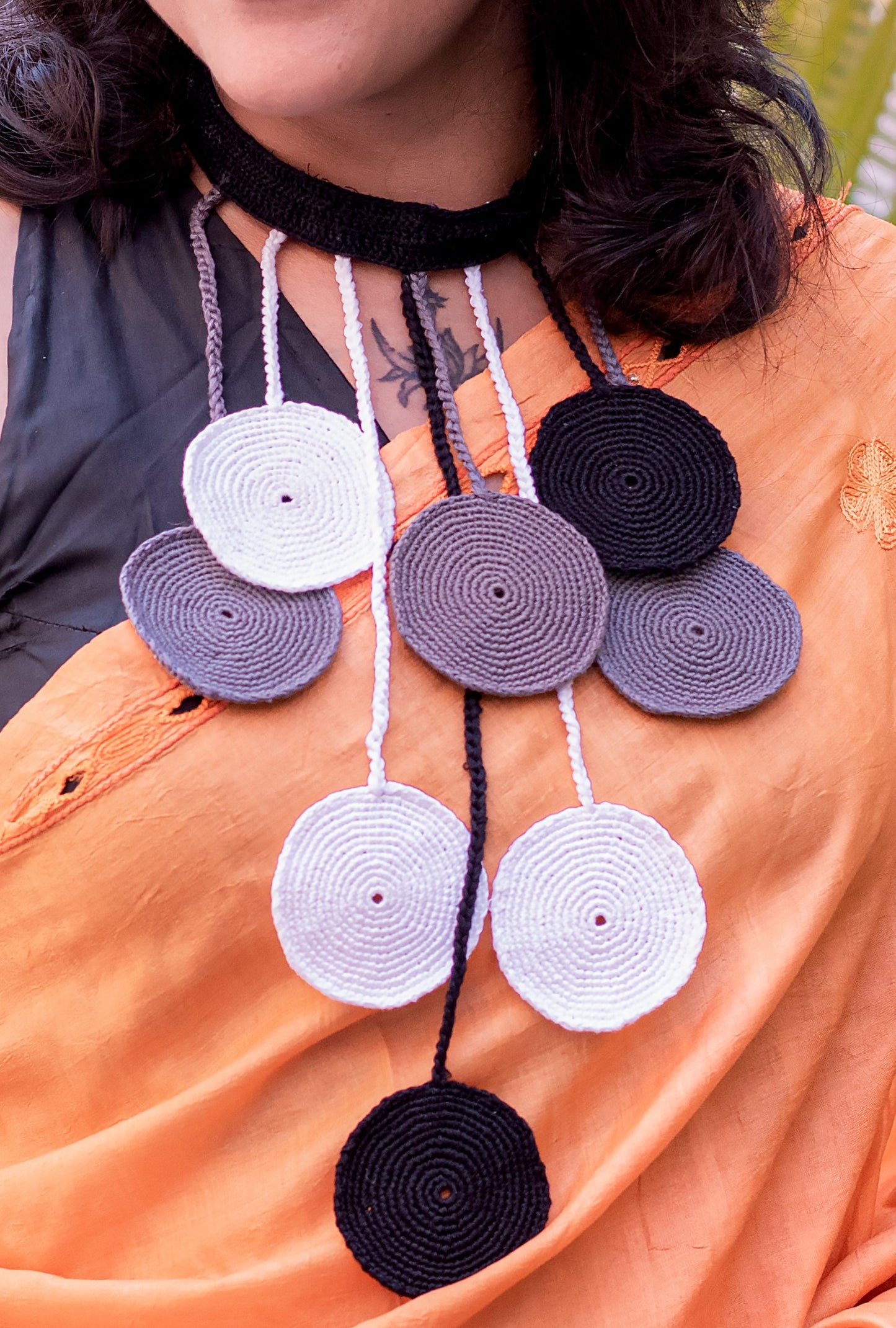 Aradhana Crochet Necklace & Earrings set