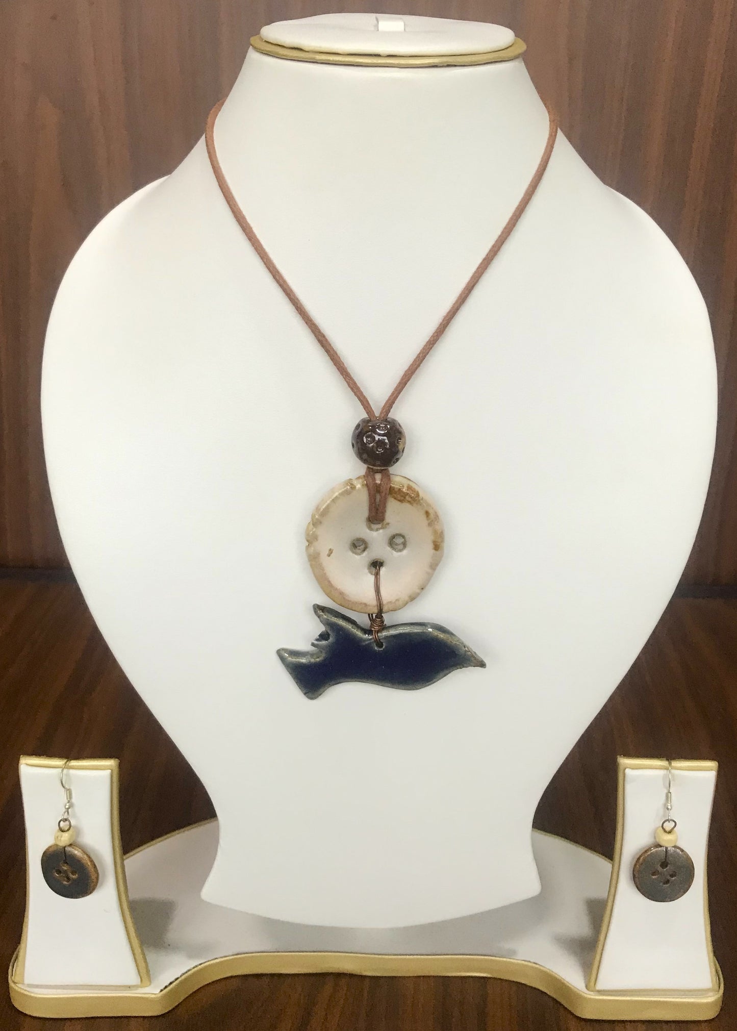 Dami Ceramic Necklace & Earring set