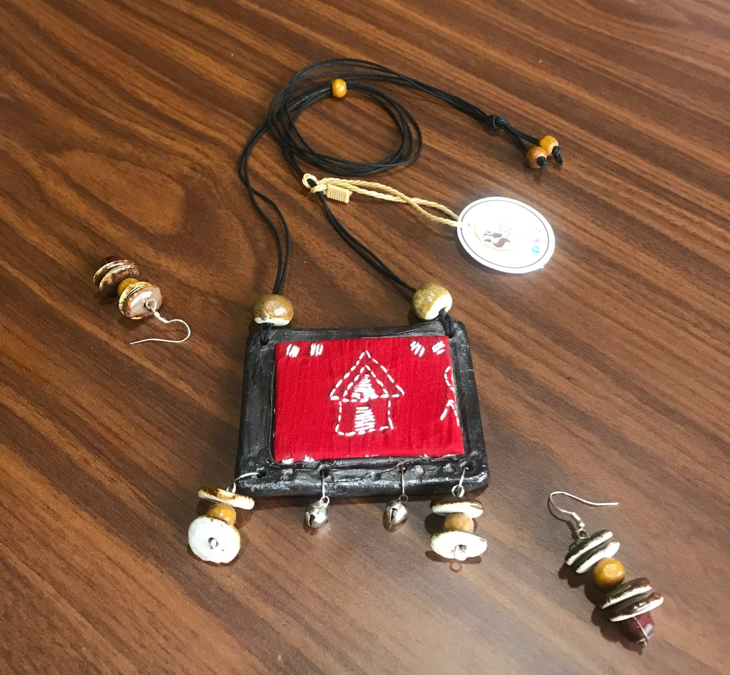 Celina Ceramic Necklace & Earring set