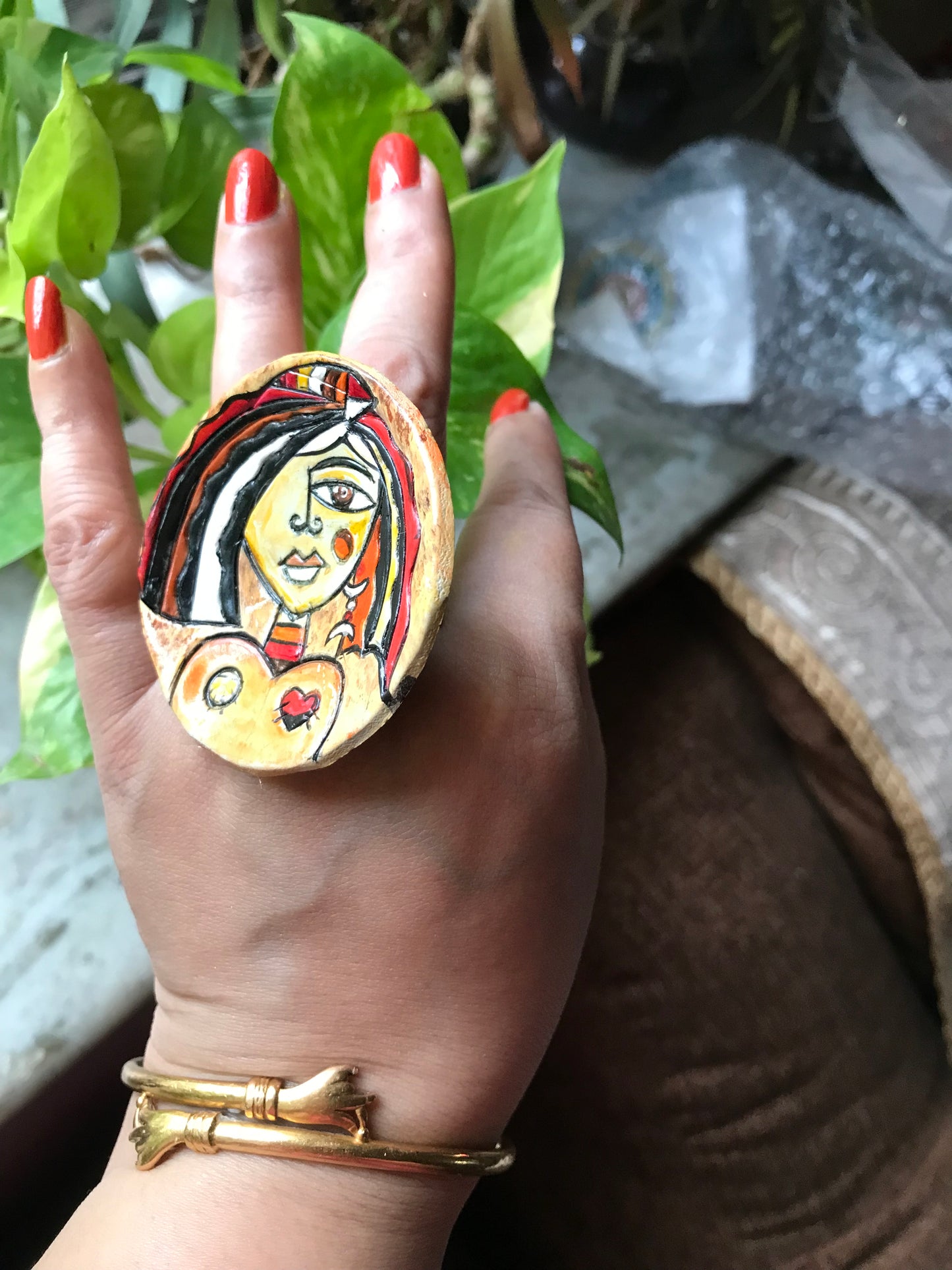 Rima Clay Finger Ring