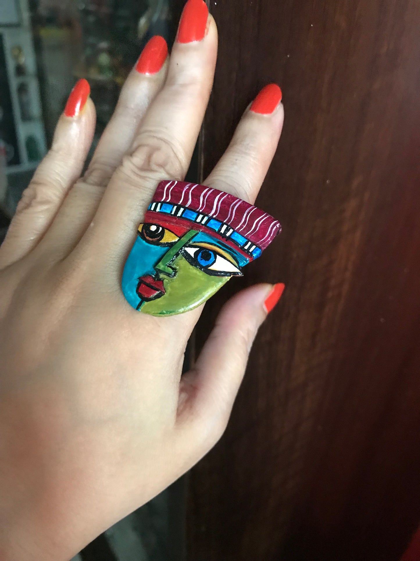 Kashvi Clay Finger Ring