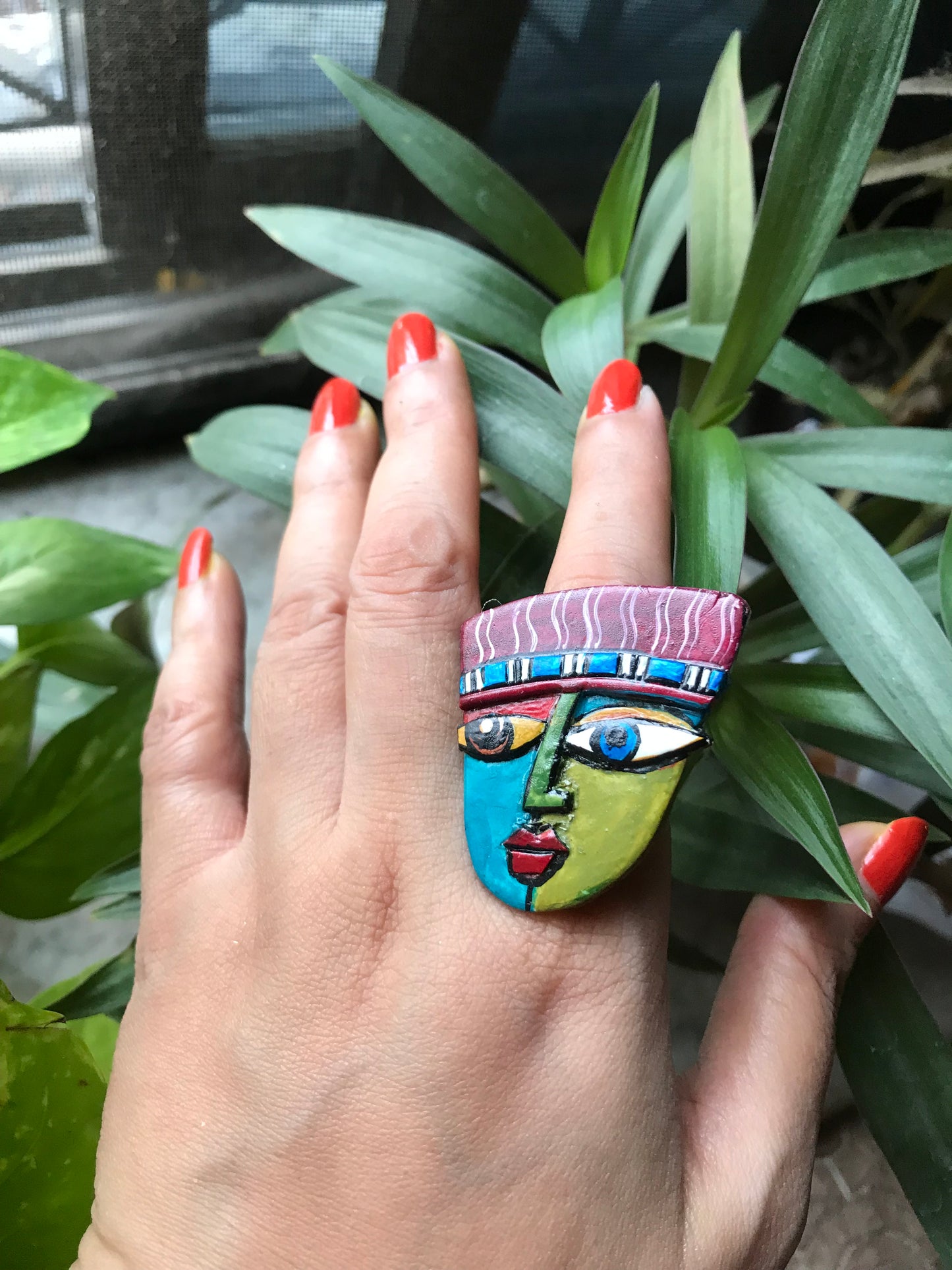 Kashvi Clay Finger Ring