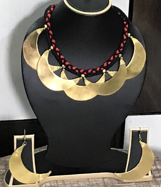 Ojasvi Dokra Jewellery Necklace & Earrings Set