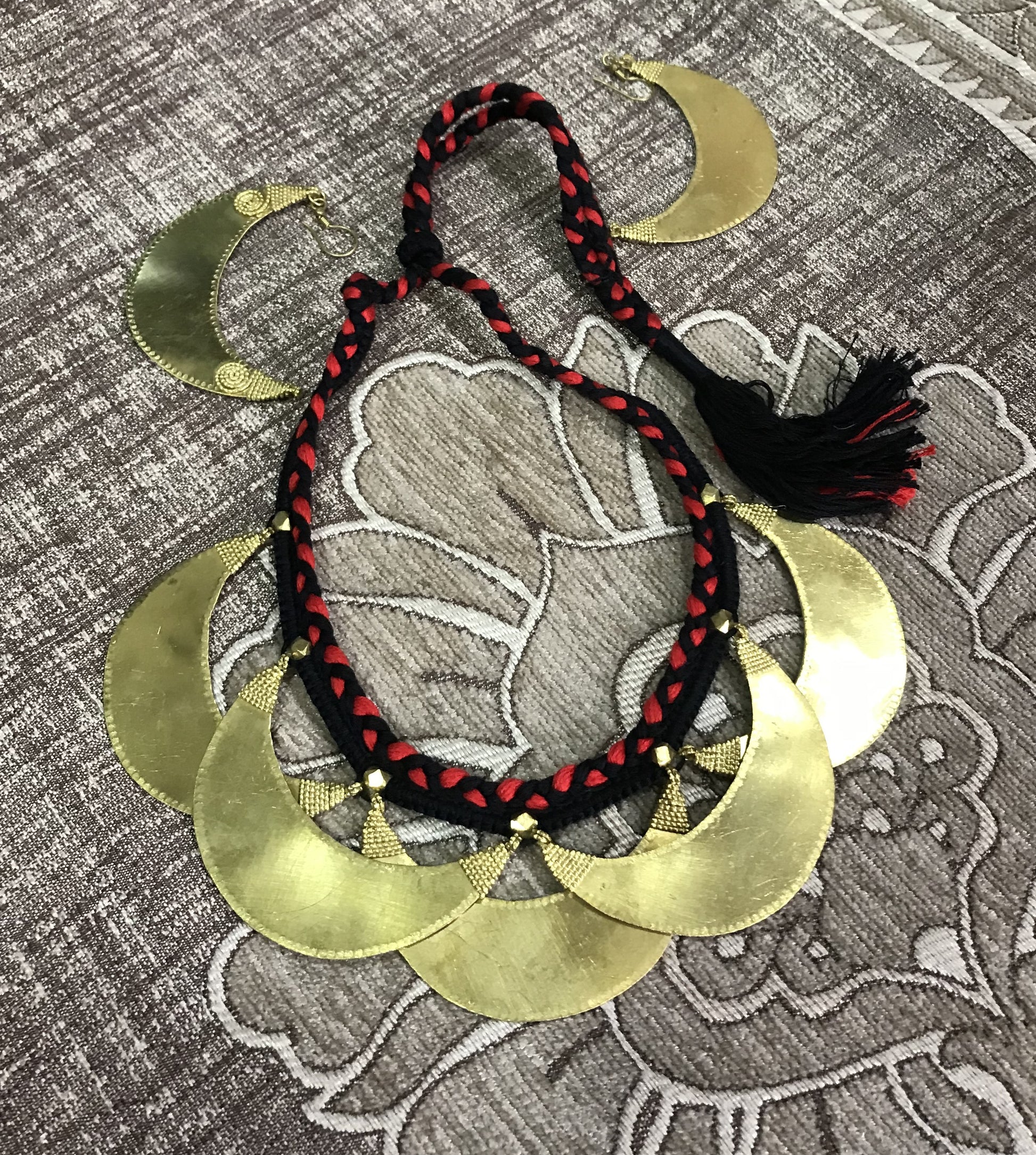 Ojasvi Dokra Jewellery Necklace & Earrings Set