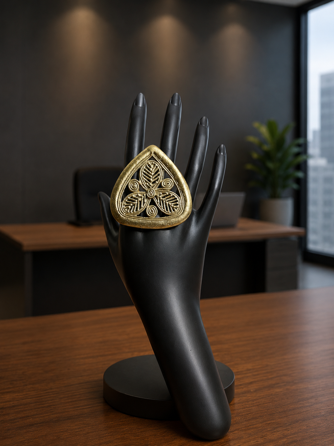 Aryahi Dokra Finger Ring