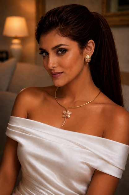 Amelia Copper Necklace & Earring set