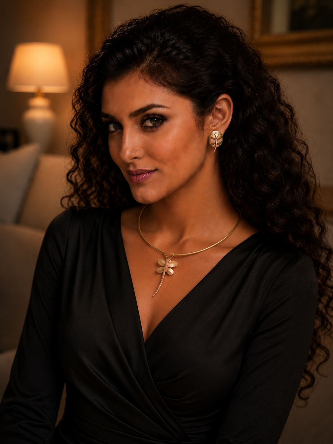 Amelia Copper Necklace & Earring set