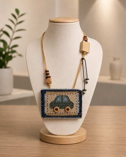 Jane Denim Necklace