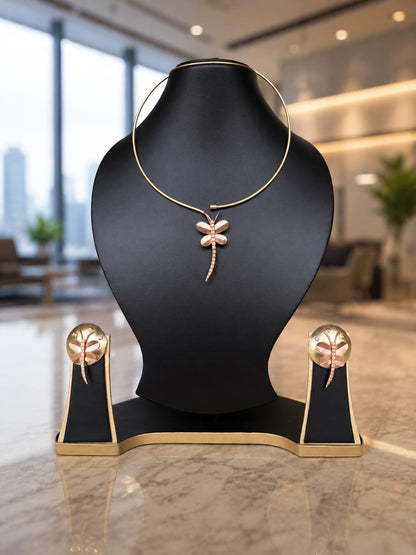 Amelia Copper Necklace & Earring set