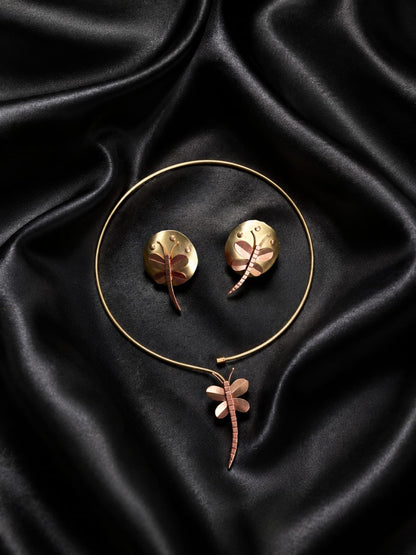 Amelia Copper Necklace & Earring set