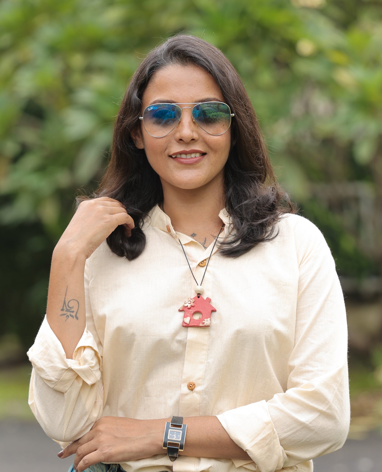 Zina Ceramic Necklace