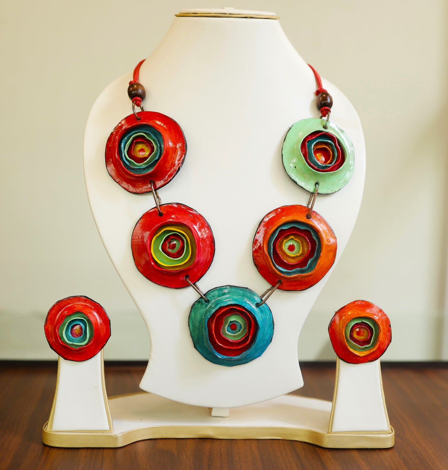 Urmika Clay Necklace & Earring set