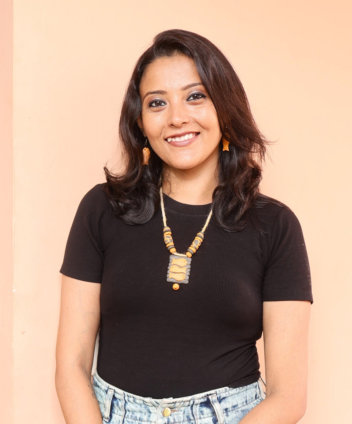 Krisha Poly Ceramic Necklace & Earring set