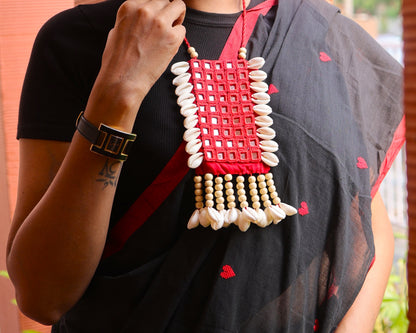 Charulekha Mirror work Necklace & Earrings set