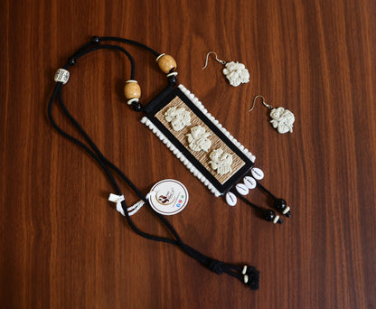 Ganapati Poly Ceramic Necklace & Earring set