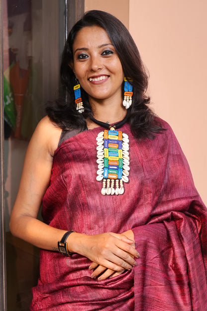 Amala Mirror work Necklace & Earrings set