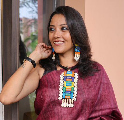 Amala Mirror work Necklace & Earrings set