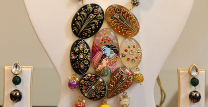 Debasmita Tanjore Necklace & Earrings  set