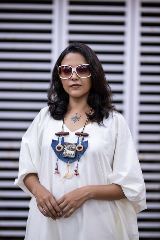 Nalini Harappan Motif Ceramic Necklace