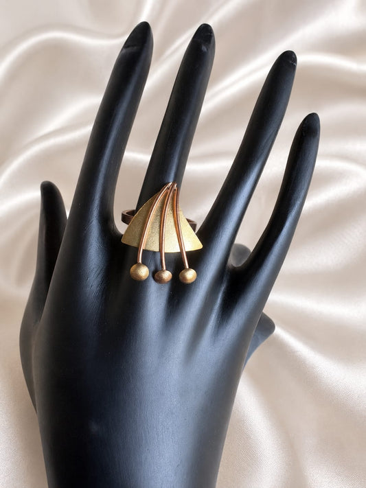 Sudiksha Copper & Brass Finger Ring