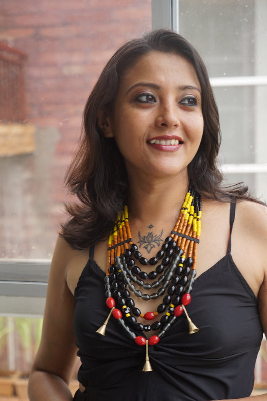 Jill Naga Tribal Necklace & Earrings  set