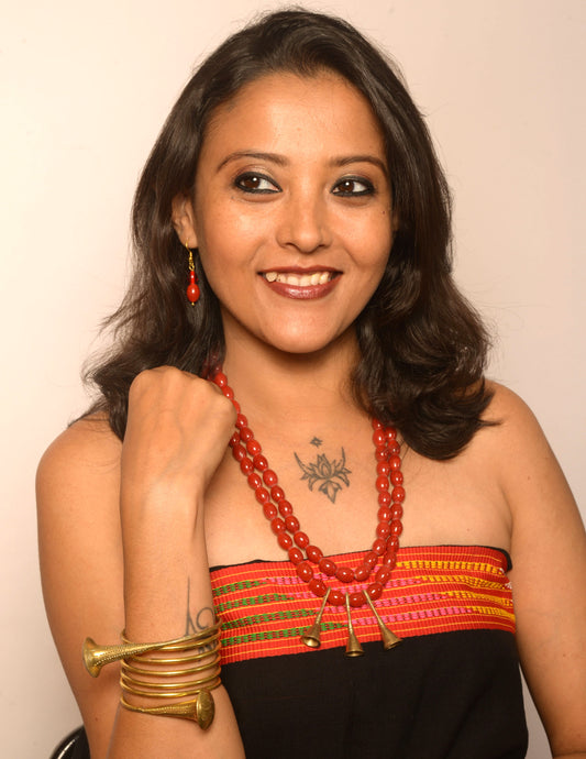 Jane Naga Tribal Necklace & Earrings  set