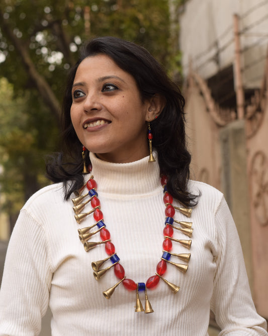 Rachel Naga Tribal Necklace & Earrings  set