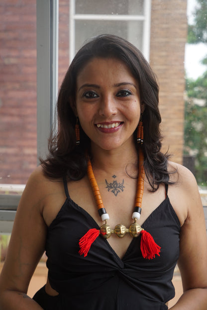 Nina Naga Tribal Necklace & Earrings  set