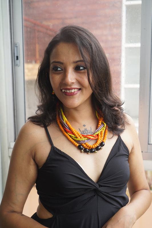 Renee Naga Tribal Necklace & Earrings  set