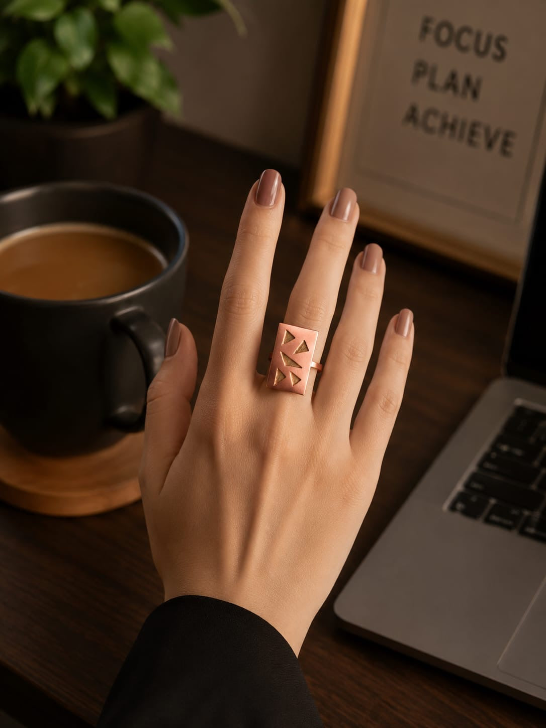 Ivanshika Copper & Brass Finger Ring
