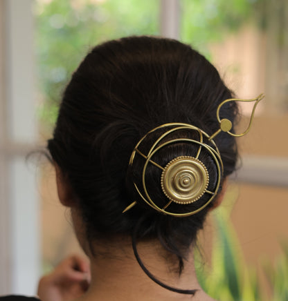 Aarna Brass Hair Bun