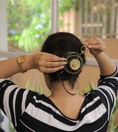 Aarna Brass Hair Bun