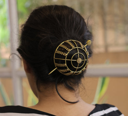 Aarti Brass Hair Bun