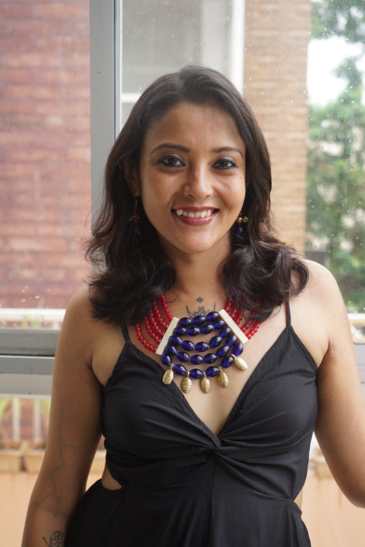 Julia Naga Tribal Necklace & Earrings  set
