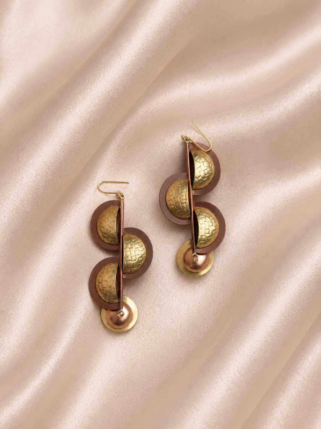 Madelyn Copper & Brass Earrings