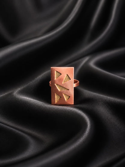 Ivanshika Copper & Brass Finger Ring
