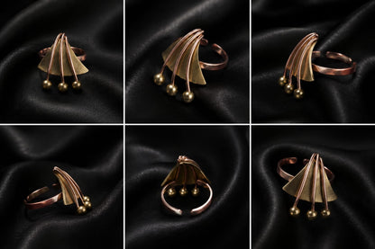 Sudiksha Copper & Brass Finger Ring