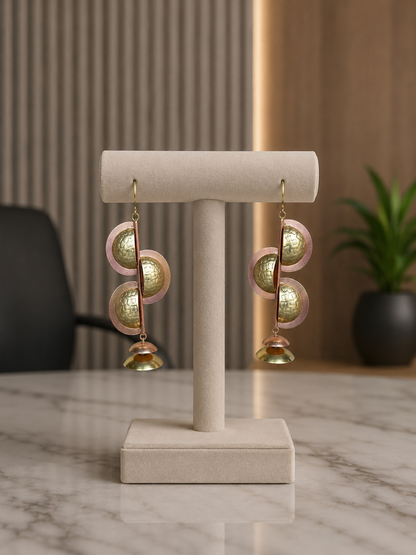 Madelyn Copper & Brass Earrings