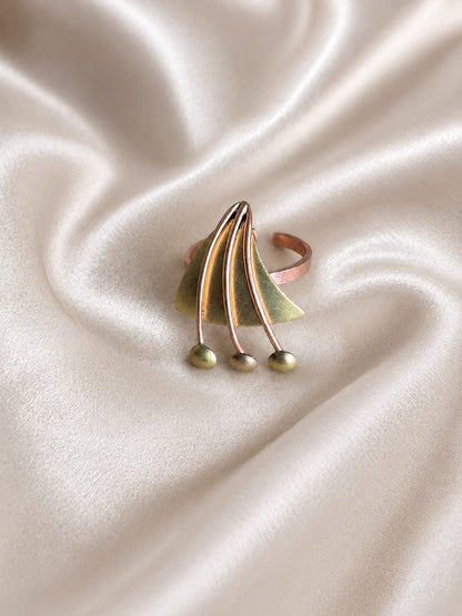 Sudiksha Copper & Brass Finger Ring