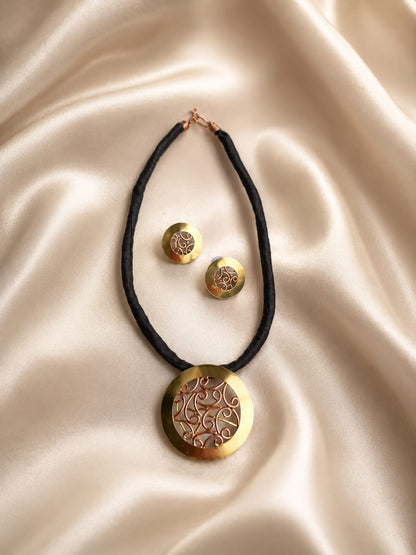 Rithanya Copper Necklace & Earring set