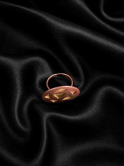 Dityaa Copper & Brass Finger Ring